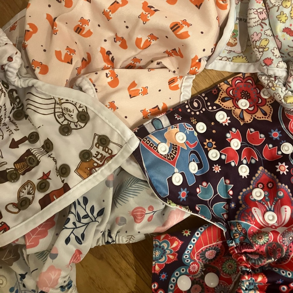 Cloth diaper set up